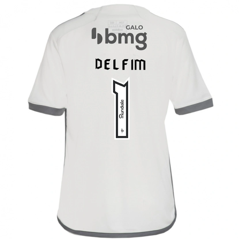 Danxen Bambino Maglia Gabriel Delfim #1 Bianco Sporco Kit Gara Away 2025/26 Maglietta