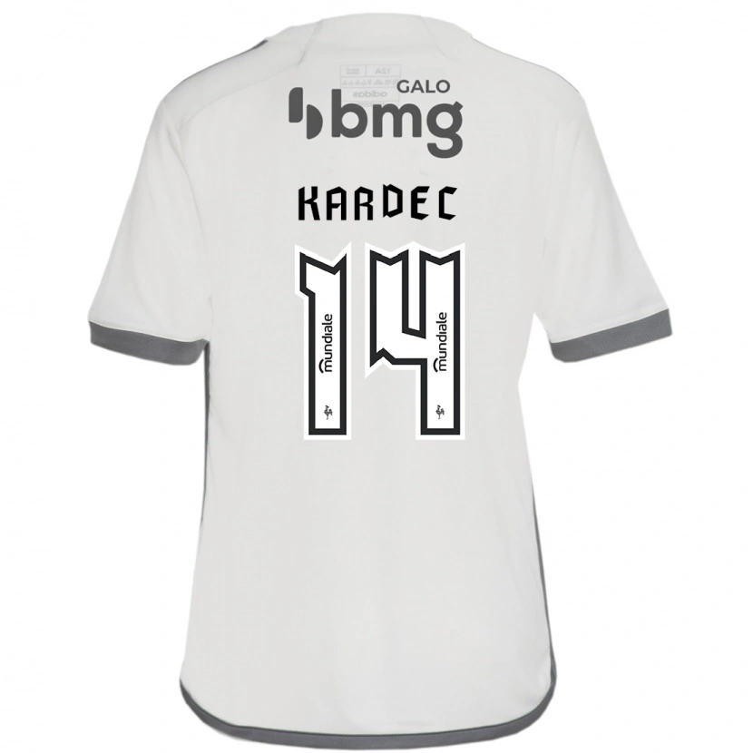 Danxen Bambino Maglia Alan Kardec #14 Bianco Sporco Kit Gara Away 2025/26 Maglietta
