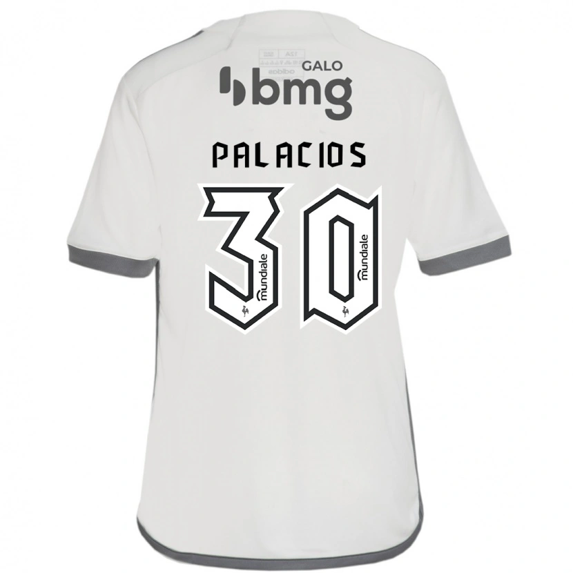 Danxen Bambino Maglia Brahian Palacios #30 Bianco Sporco Kit Gara Away 2025/26 Maglietta