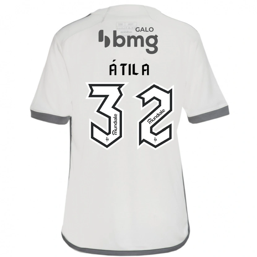 Danxen Bambino Maglia Gabriel Átila #32 Bianco Sporco Kit Gara Away 2025/26 Maglietta