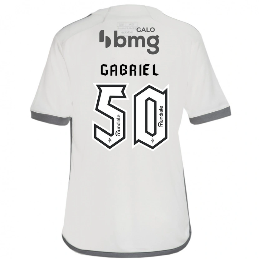 Danxen Bambino Maglia Vitor Gabriel #50 Bianco Sporco Kit Gara Away 2025/26 Maglietta