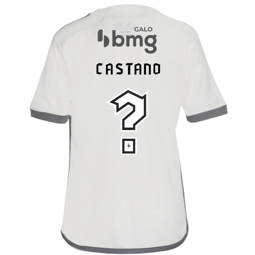 Danxen Bambino Maglia Stefany Castaño #0 Bianco Sporco Kit Gara Away 2025/26 Maglietta