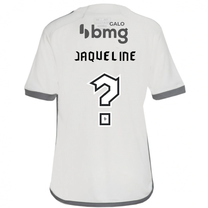 Danxen Bambino Maglia Jaqueline #0 Bianco Sporco Kit Gara Away 2025/26 Maglietta