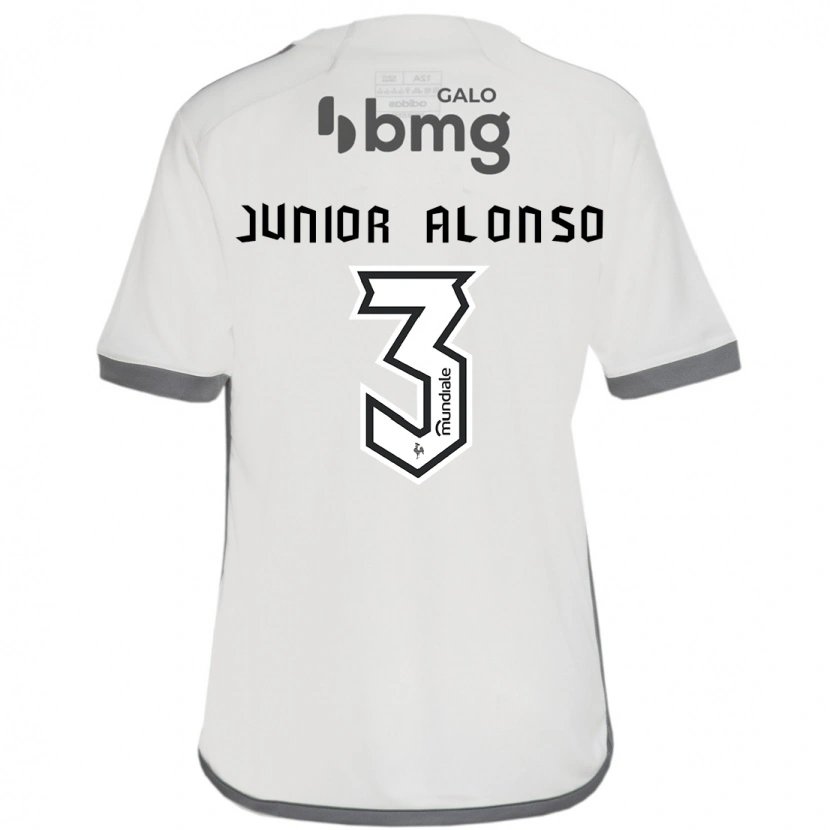 Danxen Bambino Maglia Junior Alonso #3 Bianco Sporco Kit Gara Away 2025/26 Maglietta