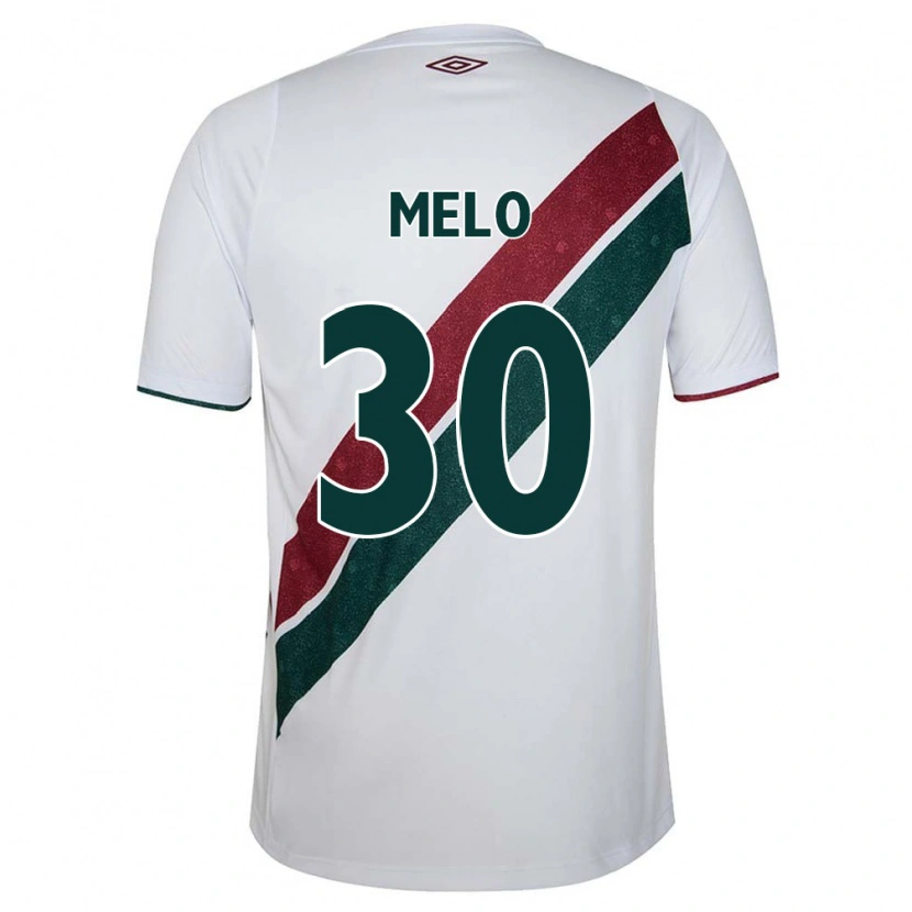 Danxen Bambino Maglia Felipe Melo #30 Bianco Verde Borgogna Kit Gara Away 2025/26 Maglietta