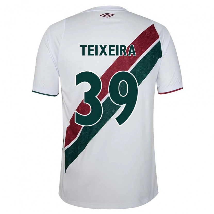 Danxen Bambino Maglia Gabriel Teixeira #39 Bianco Verde Borgogna Kit Gara Away 2025/26 Maglietta