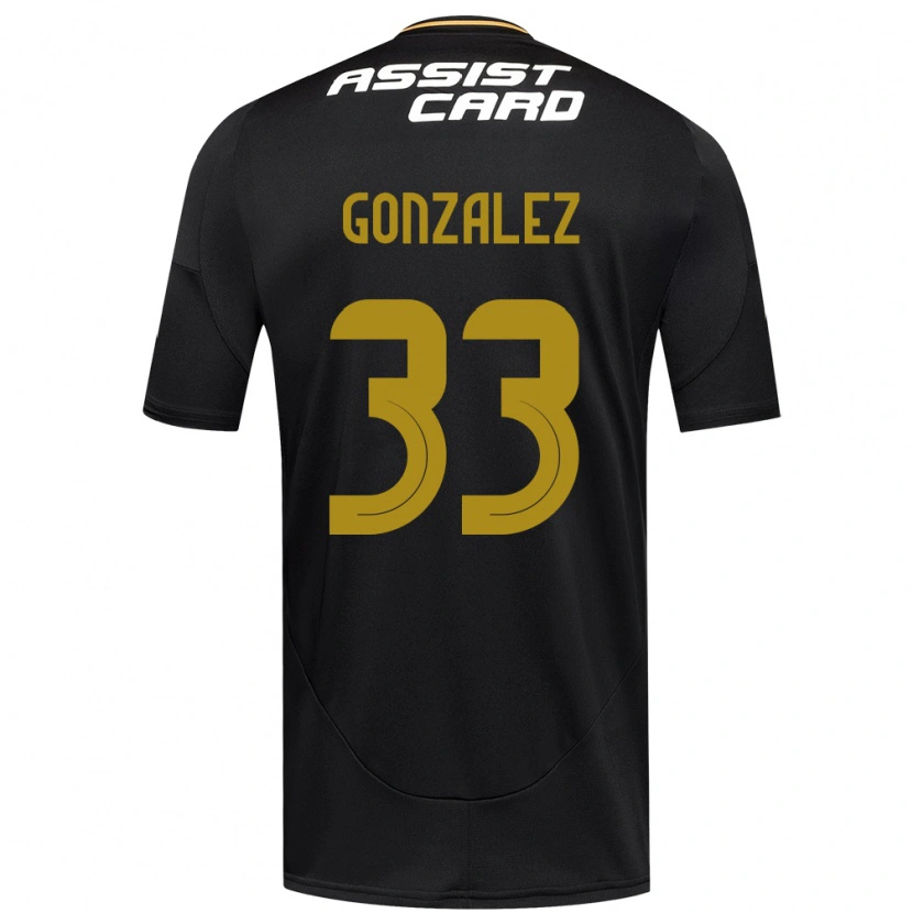 Danxen Bambino Maglia Ramiro González #33 Nero Bianco Kit Gara Away 2025/26 Maglietta