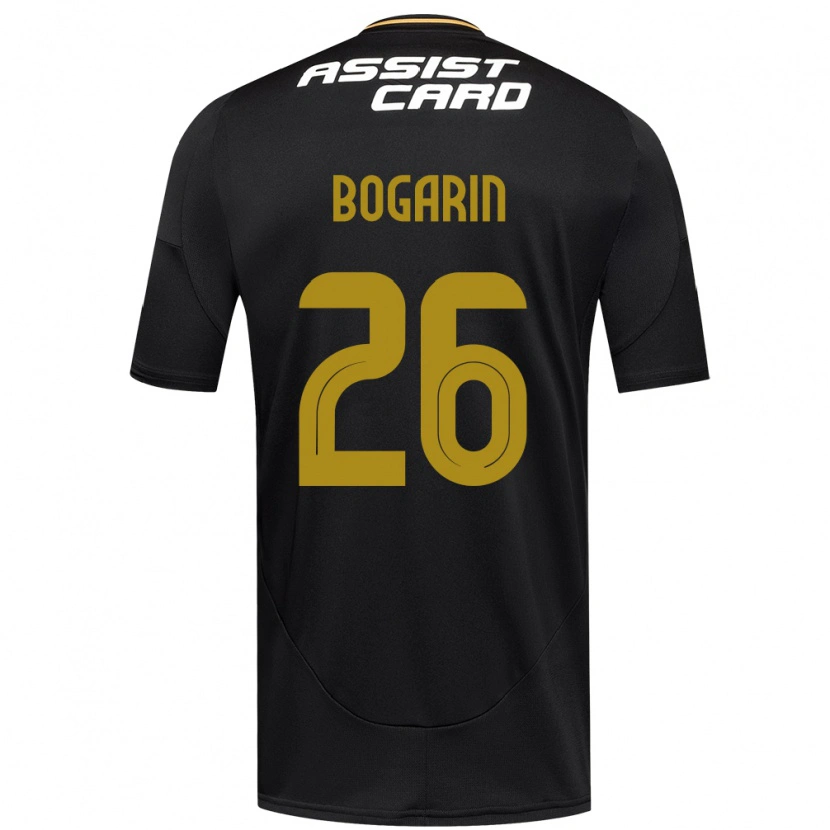 Danxen Bambino Maglia Dahiana Bogarín #26 Nero Bianco Kit Gara Away 2025/26 Maglietta