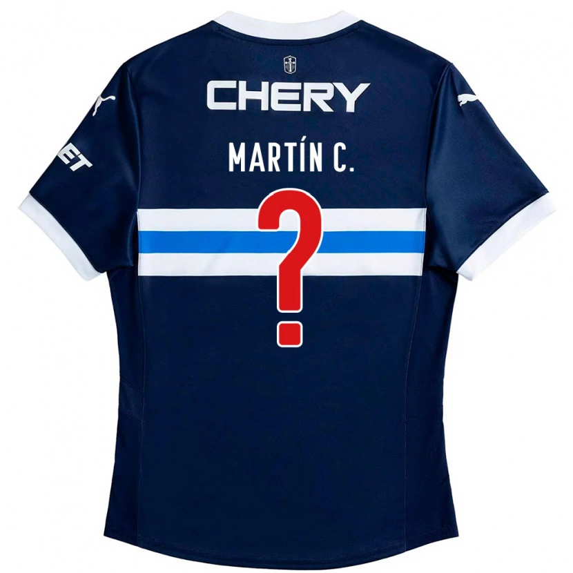 Danxen Bambino Maglia Martín Contreras #0 Blu Royal Bianco Kit Gara Away 2025/26 Maglietta