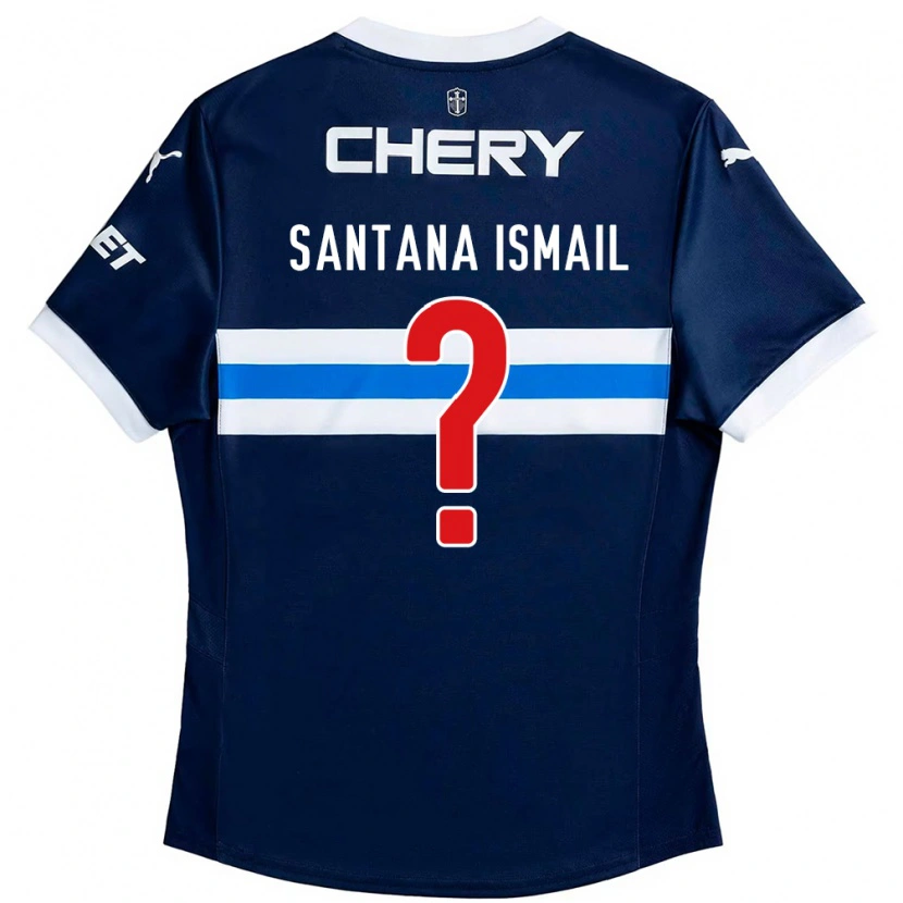 Danxen Bambino Maglia Benjamin Santana Ismail #0 Blu Royal Bianco Kit Gara Away 2025/26 Maglietta