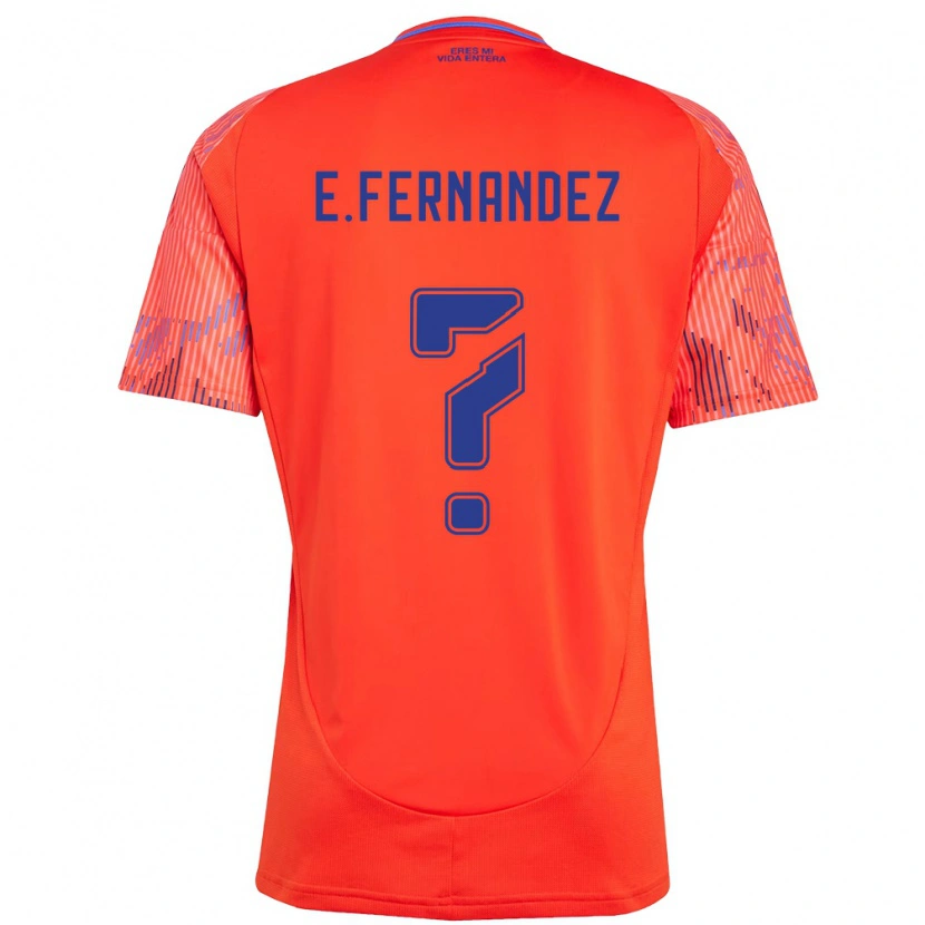 Danxen Bambino Maglia Enzo Fernández #0 Arancione Rosso Kit Gara Away 2025/26 Maglietta