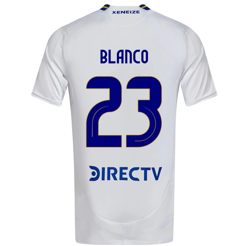 Danxen Bambino Maglia Lautaro Blanco #23 Bianco Blu Kit Gara Away 2025/26 Maglietta