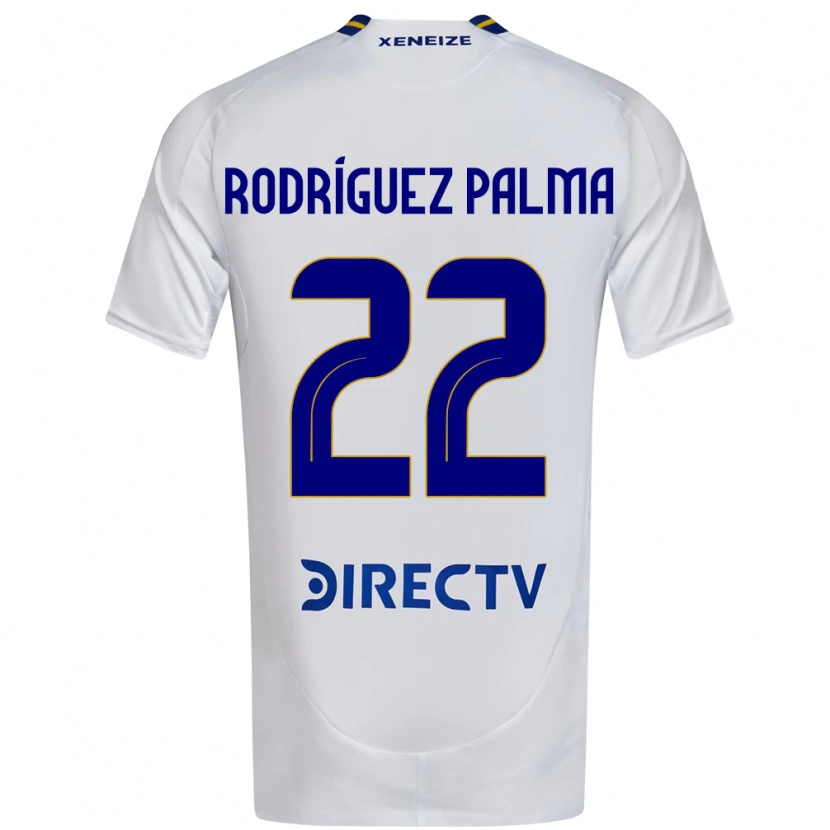 Danxen Bambino Maglia Joaquina Rodríguez Palma #22 Bianco Blu Kit Gara Away 2025/26 Maglietta