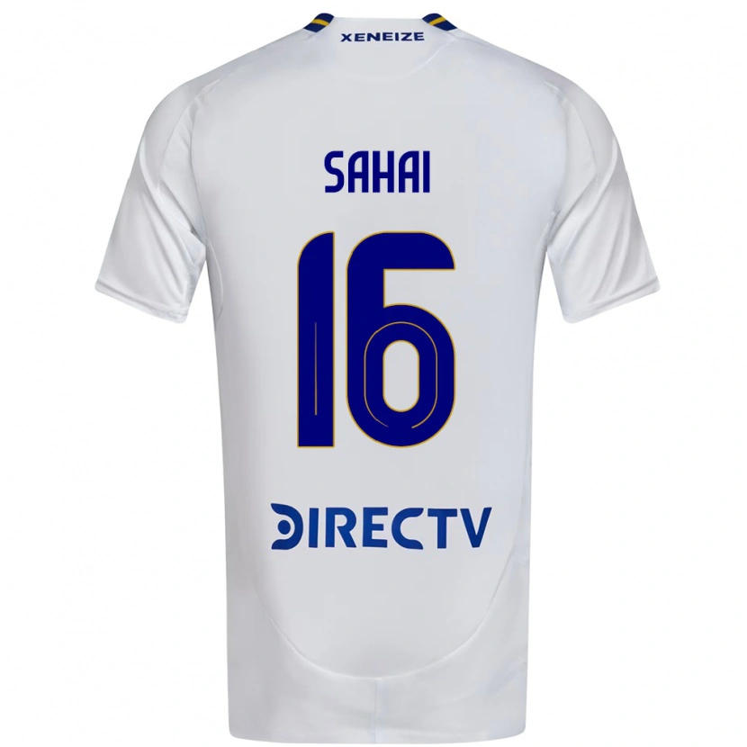 Danxen Bambino Maglia Veer Sahai #16 Bianco Blu Kit Gara Away 2025/26 Maglietta