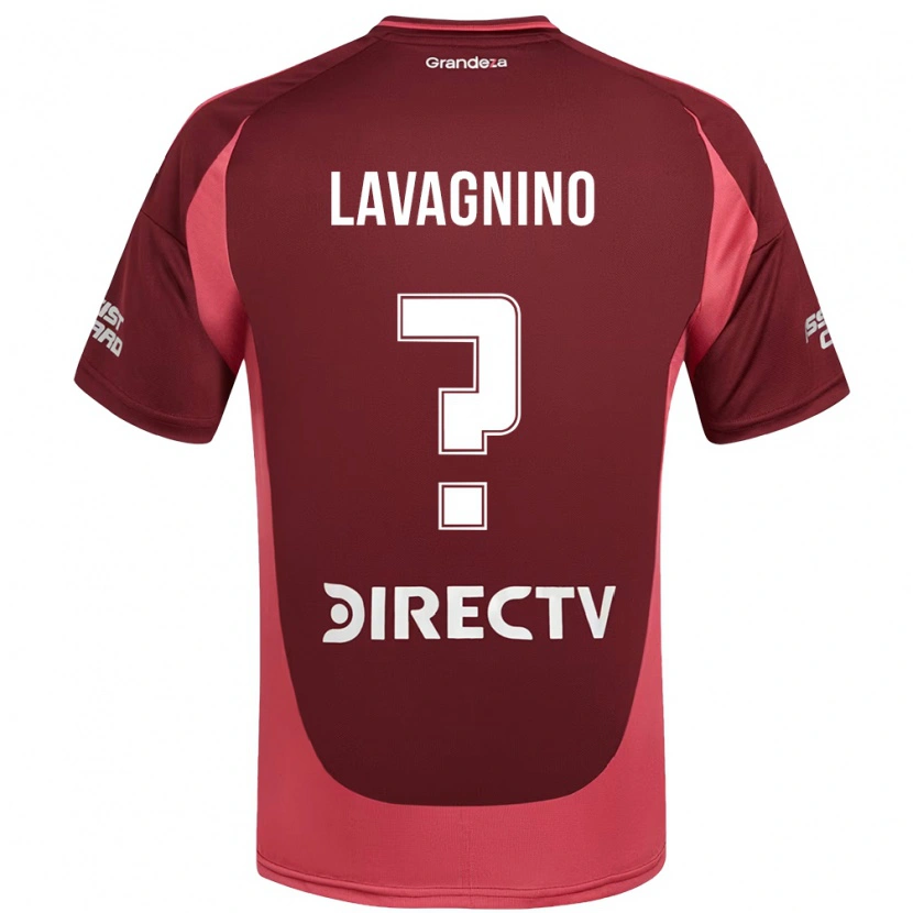 Danxen Bambino Maglia Lucas Lavagnino #0 Borgogna Magenta Kit Gara Away 2025/26 Maglietta