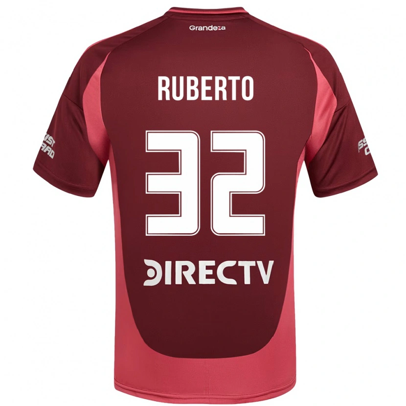Danxen Bambino Maglia Agustín Ruberto #32 Borgogna Magenta Kit Gara Away 2025/26 Maglietta