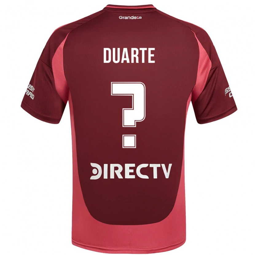 Danxen Bambino Maglia Luciana Duarte #0 Borgogna Magenta Kit Gara Away 2025/26 Maglietta