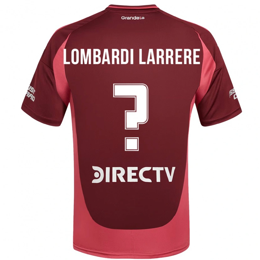 Danxen Bambino Maglia Delfina Lombardi Larrere #0 Borgogna Magenta Kit Gara Away 2025/26 Maglietta