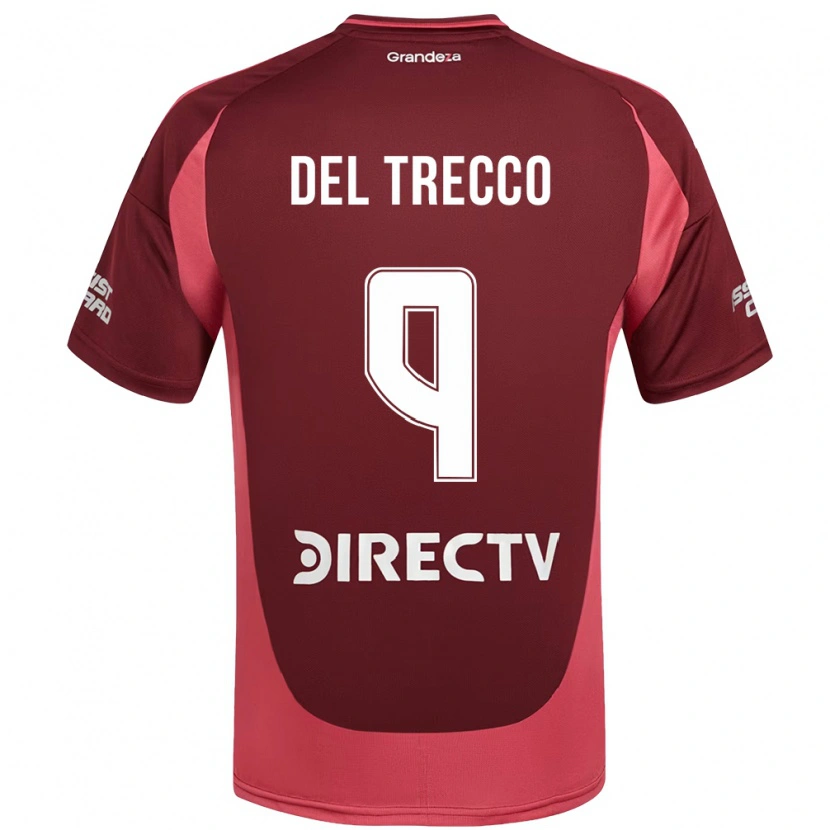 Danxen Bambino Maglia Martina Del Trecco #9 Borgogna Magenta Kit Gara Away 2025/26 Maglietta