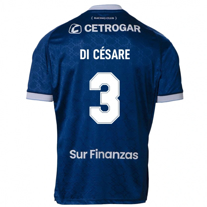 Danxen Bambino Maglia Marco Di Césare #3 Blu Scuro Kit Gara Away 2025/26 Maglietta