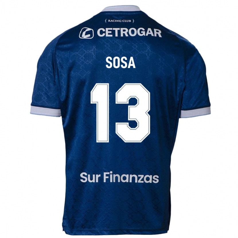Danxen Bambino Maglia Santiago Sosa #13 Blu Scuro Kit Gara Away 2025/26 Maglietta