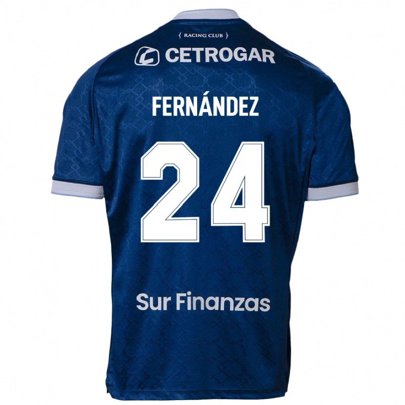 Danxen Bambino Maglia Adrián Fernández #24 Blu Scuro Kit Gara Away 2025/26 Maglietta