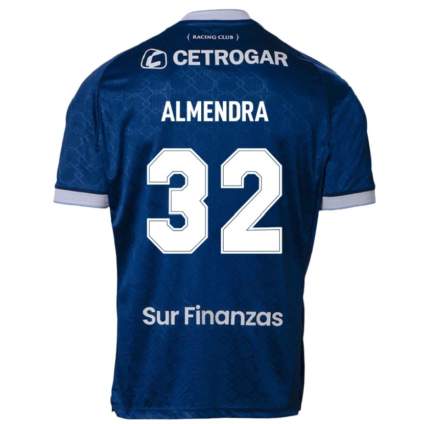 Danxen Bambino Maglia Agustín Almendra #32 Blu Scuro Kit Gara Away 2025/26 Maglietta