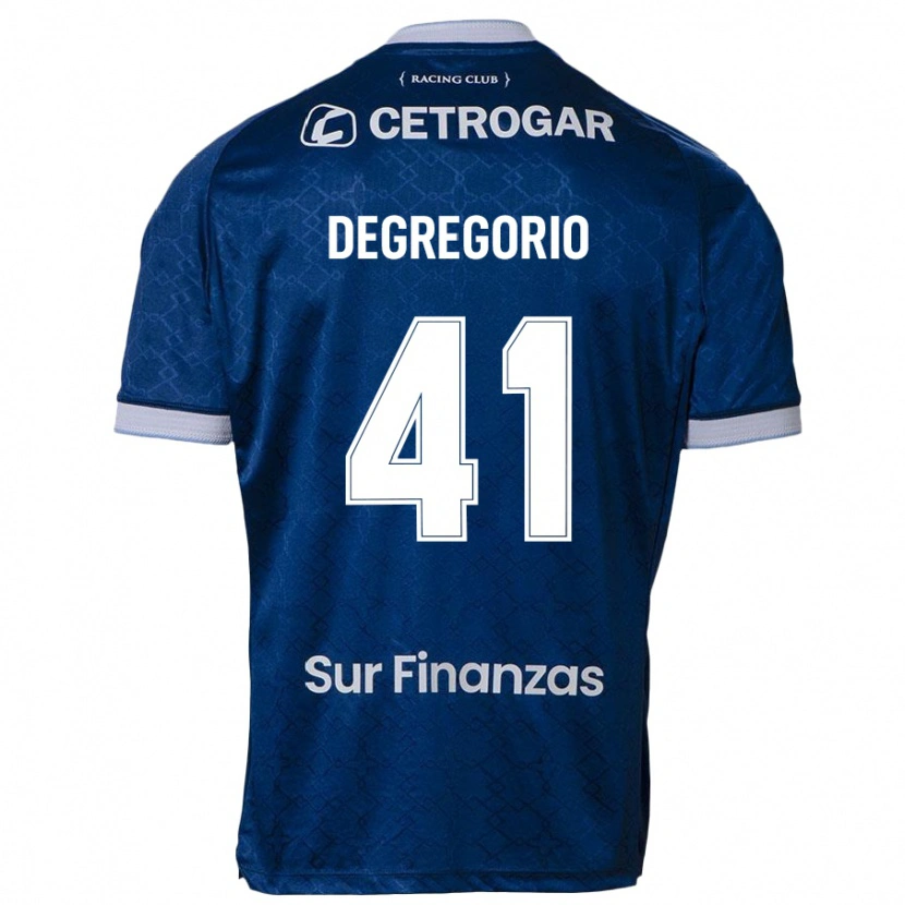 Danxen Bambino Maglia Ramiro Degregorio #41 Blu Scuro Kit Gara Away 2025/26 Maglietta