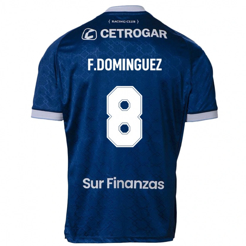 Danxen Bambino Maglia Fabricio Dominguez #8 Blu Scuro Kit Gara Away 2025/26 Maglietta