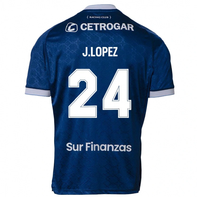 Danxen Bambino Maglia Julian Lopez #24 Blu Scuro Kit Gara Away 2025/26 Maglietta