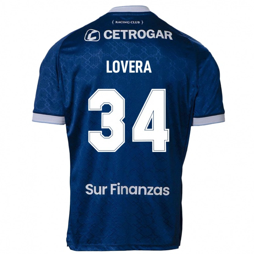 Danxen Bambino Maglia Maximiliano Lovera #34 Blu Scuro Kit Gara Away 2025/26 Maglietta