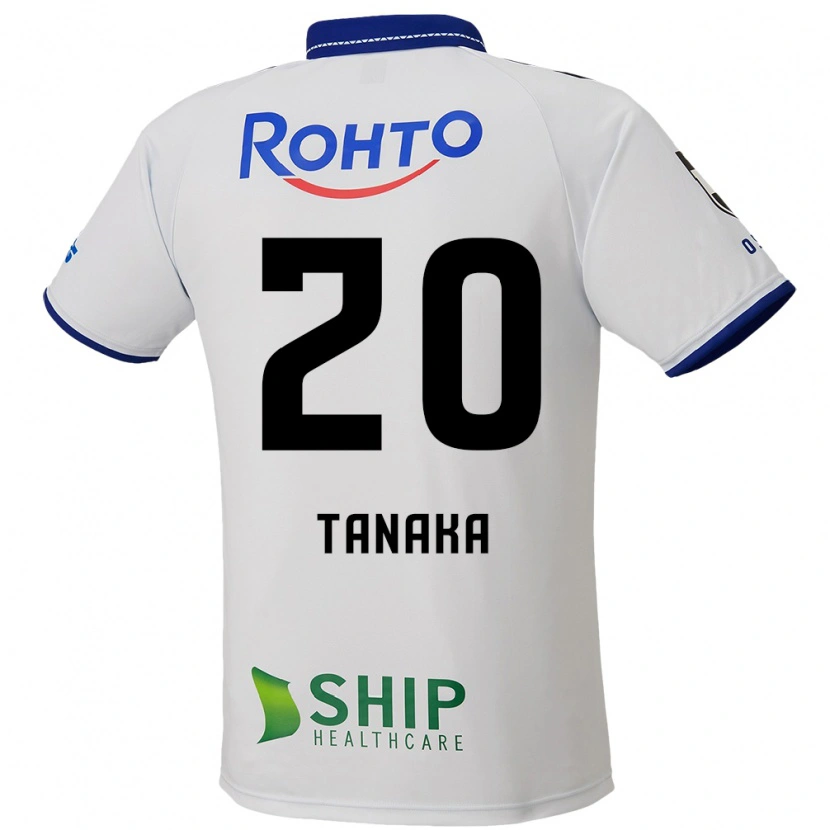 Danxen Bambino Maglia Hyoga Tanaka #20 Bianco Blu Nero Kit Gara Away 2025/26 Maglietta