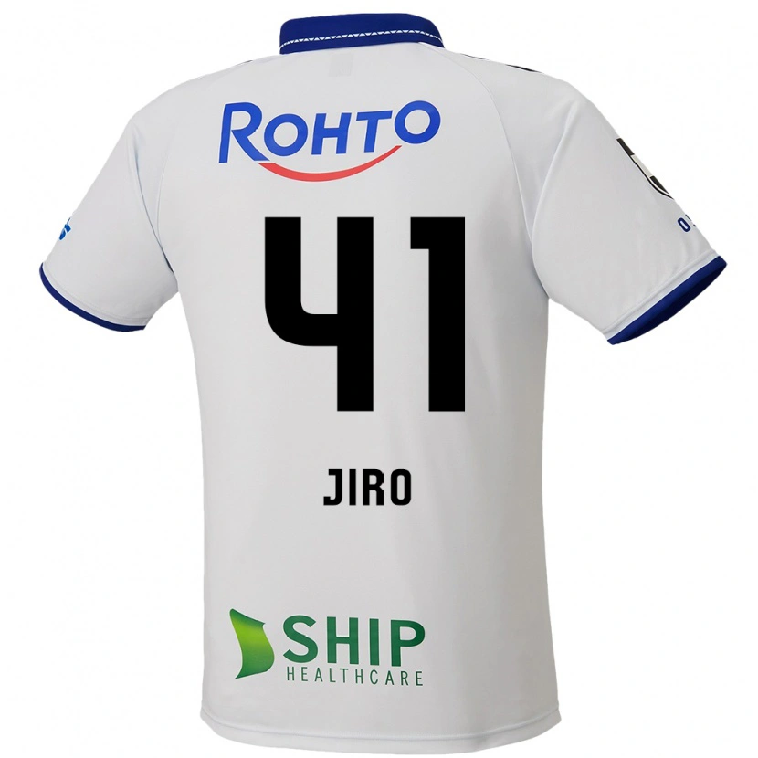 Danxen Bambino Maglia Jiro Nakamura #41 Bianco Blu Nero Kit Gara Away 2025/26 Maglietta