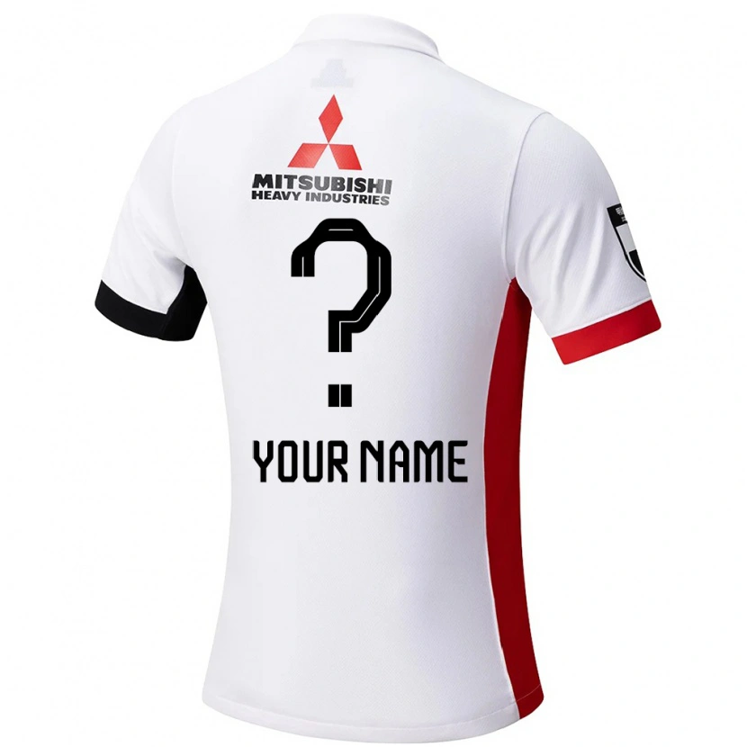 Danxen Bambino Maglia Il Tuo Nome #0 Bianco Nero Kit Gara Away 2025/26 Maglietta