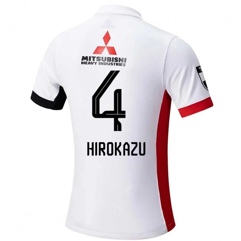 Danxen Bambino Maglia Hirokazu Ishihara #4 Bianco Nero Kit Gara Away 2025/26 Maglietta
