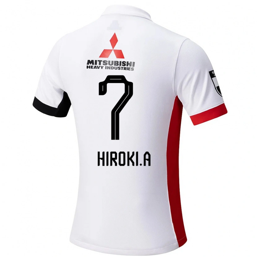 Danxen Bambino Maglia Hiroki Abe #7 Bianco Nero Kit Gara Away 2025/26 Maglietta