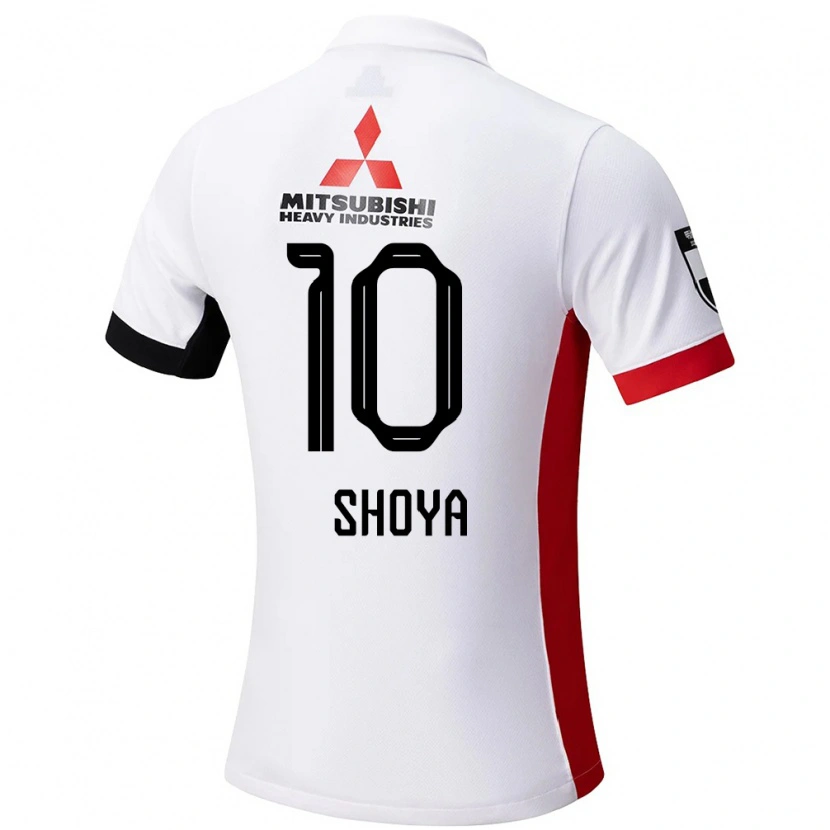 Danxen Bambino Maglia Shoya Nakajima #10 Bianco Nero Kit Gara Away 2025/26 Maglietta