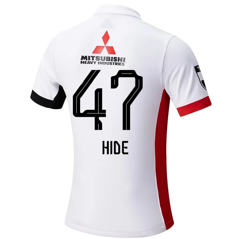Danxen Bambino Maglia Hidetoshi Takeda #47 Bianco Nero Kit Gara Away 2025/26 Maglietta