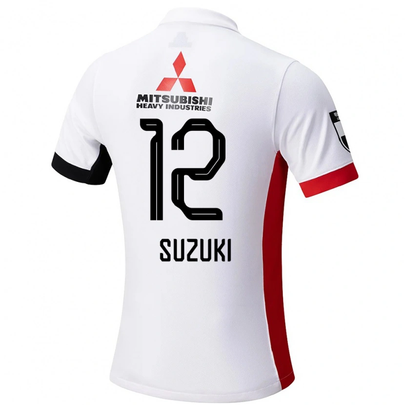 Danxen Bambino Maglia Zion Suzuki #12 Bianco Nero Kit Gara Away 2025/26 Maglietta
