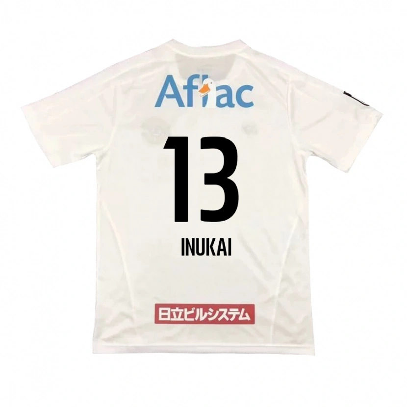 Danxen Bambino Maglia Tomoya Inukai #13 Grigio Chiaro Beige Kit Gara Away 2025/26 Maglietta