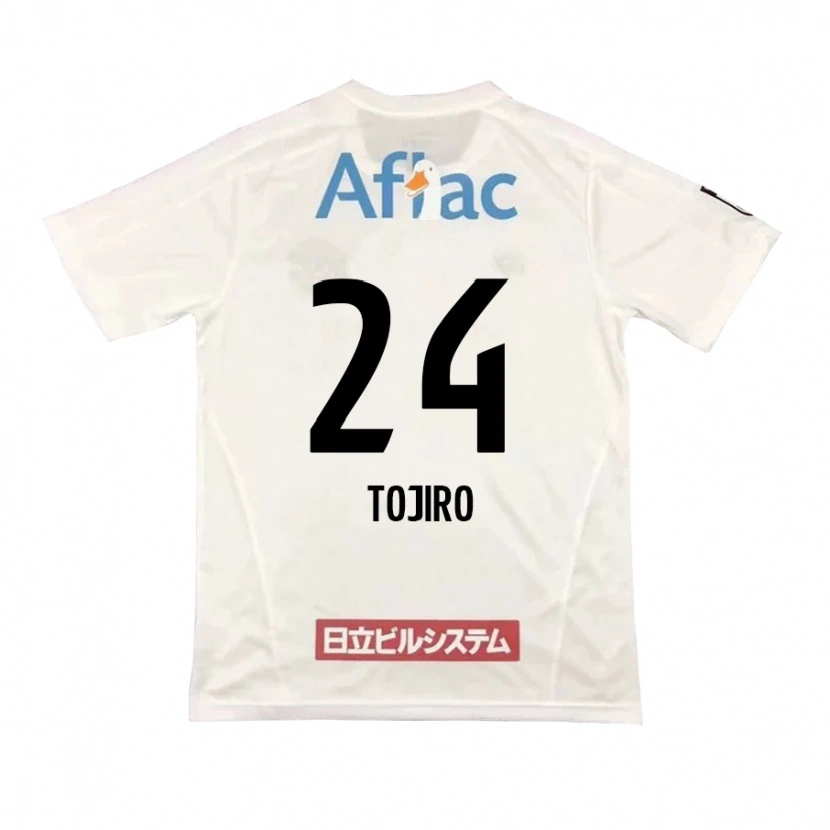 Danxen Bambino Maglia Tojiro Kubo #24 Grigio Chiaro Beige Kit Gara Away 2025/26 Maglietta