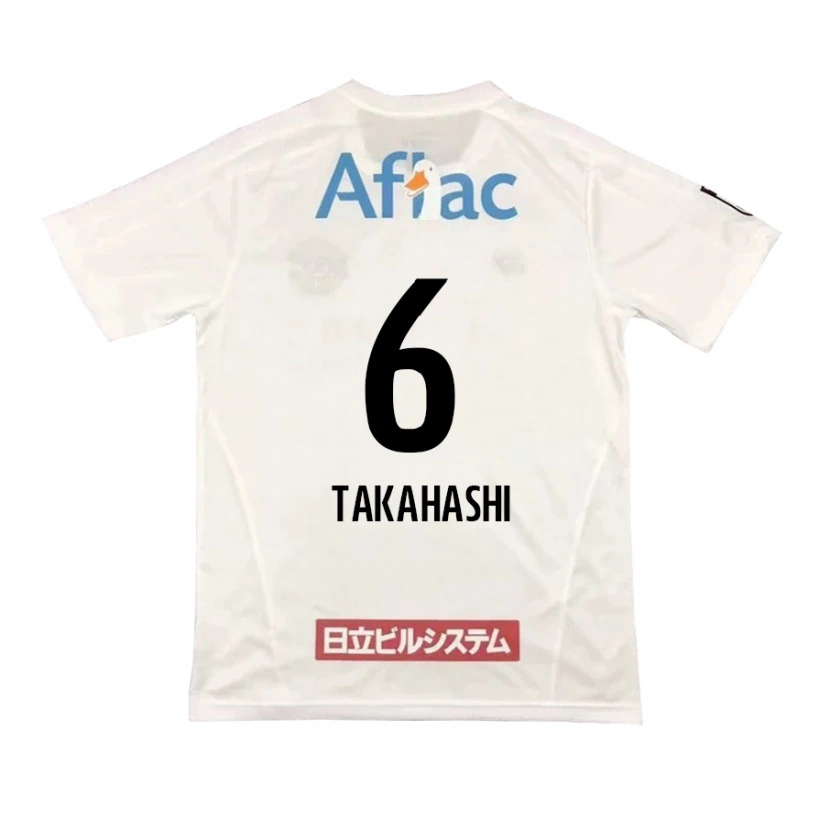 Danxen Bambino Maglia Shunki Takahashi #6 Grigio Chiaro Beige Kit Gara Away 2025/26 Maglietta