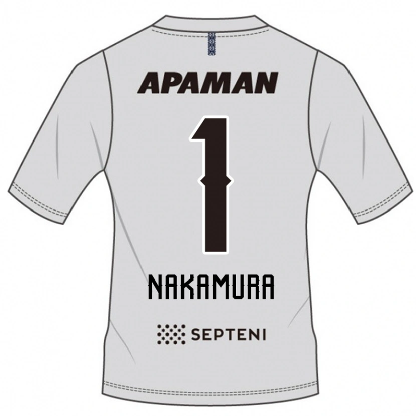 Danxen Bambino Maglia Seigo Nakamura #1 Grigio Chiaro Kit Gara Away 2025/26 Maglietta