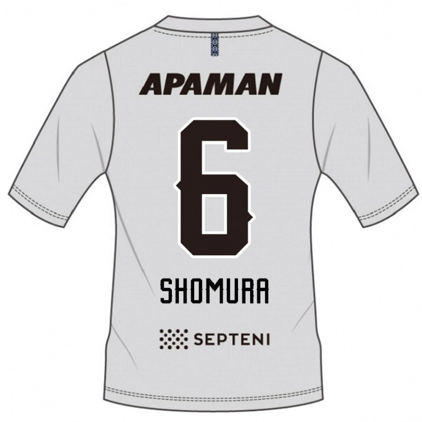 Danxen Bambino Maglia Tomoki Shomura #6 Grigio Chiaro Kit Gara Away 2025/26 Maglietta