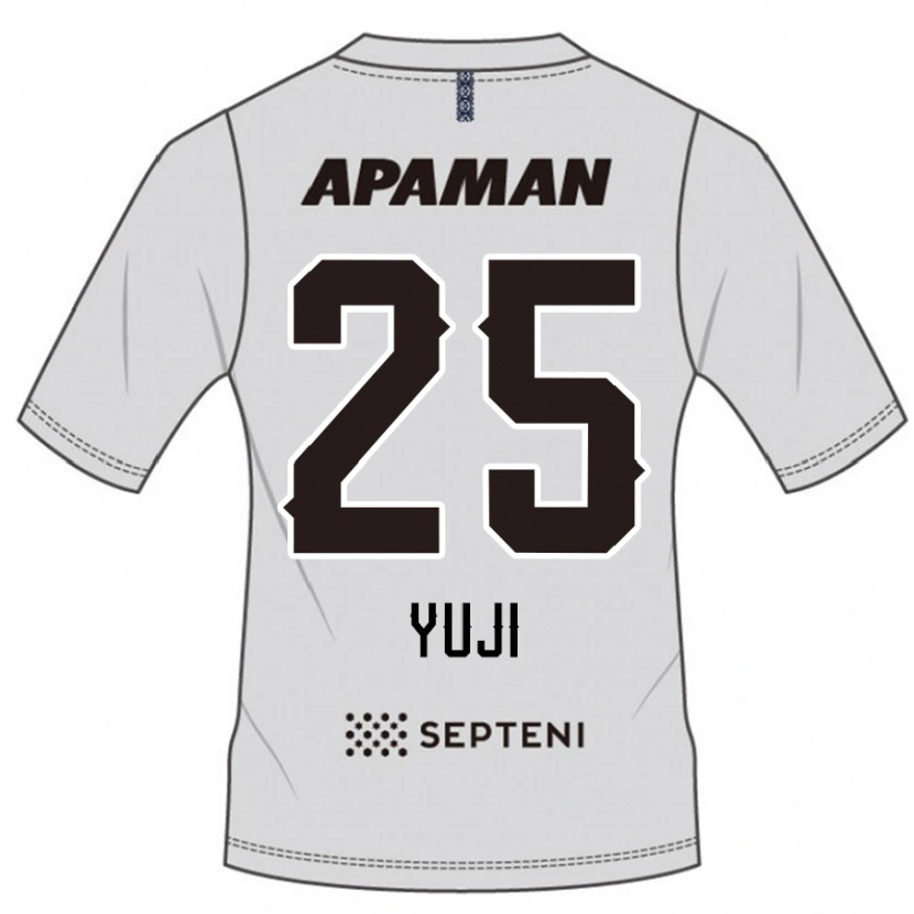 Danxen Bambino Maglia Yuji Kitajima #25 Grigio Chiaro Kit Gara Away 2025/26 Maglietta