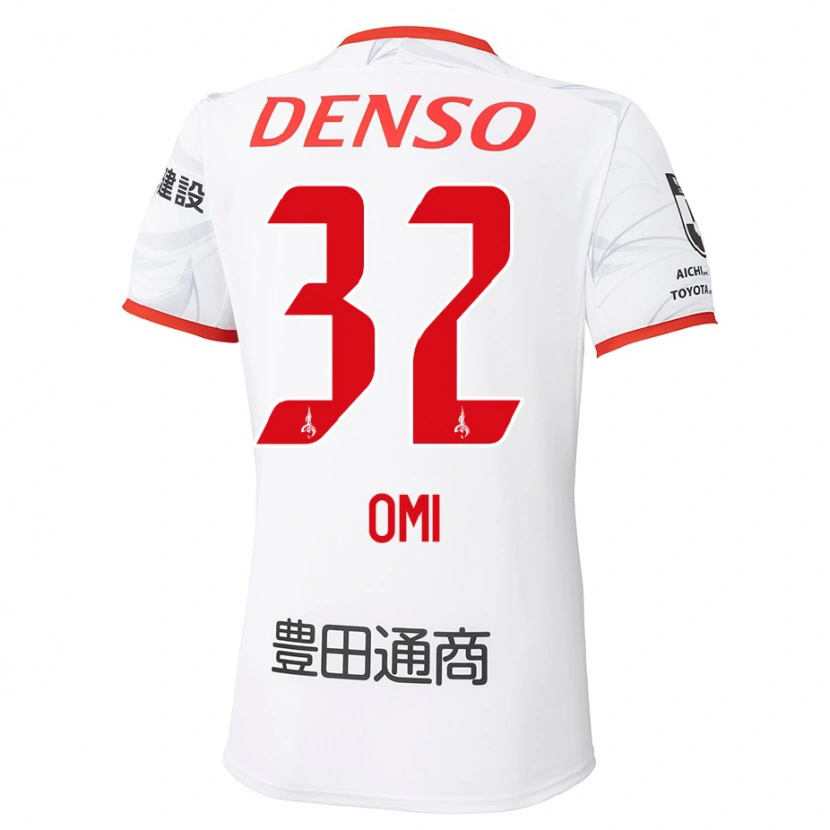 Danxen Bambino Maglia Sanii Omi #32 Bianco Rosso Kit Gara Away 2025/26 Maglietta