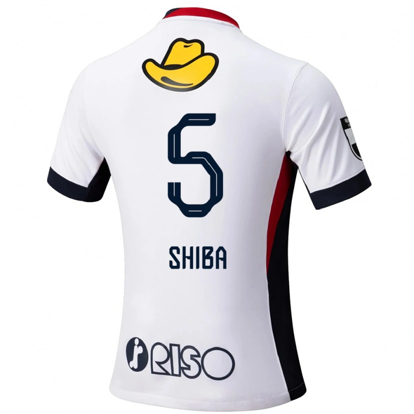 Danxen Bambino Maglia Rikuto Shiba #5 Bianco Nero Kit Gara Away 2025/26 Maglietta