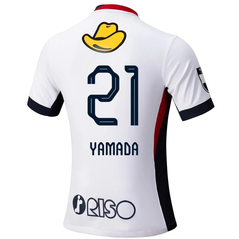Danxen Bambino Maglia Taiki Yamada #21 Bianco Nero Kit Gara Away 2025/26 Maglietta
