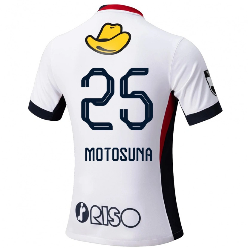 Danxen Bambino Maglia Anthony Motosuna #25 Bianco Nero Kit Gara Away 2025/26 Maglietta