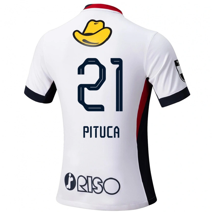 Danxen Bambino Maglia Diego Pituca #21 Bianco Nero Kit Gara Away 2025/26 Maglietta